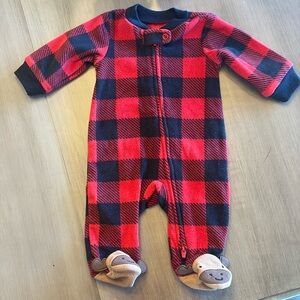 Very Lightly Worn - Carters Newborn Holiday PJs